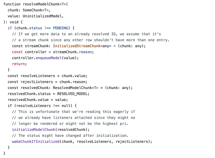 https://github.com/facebook/react/blob/main/packages/react-client/src/ReactFlightClient.js#L543